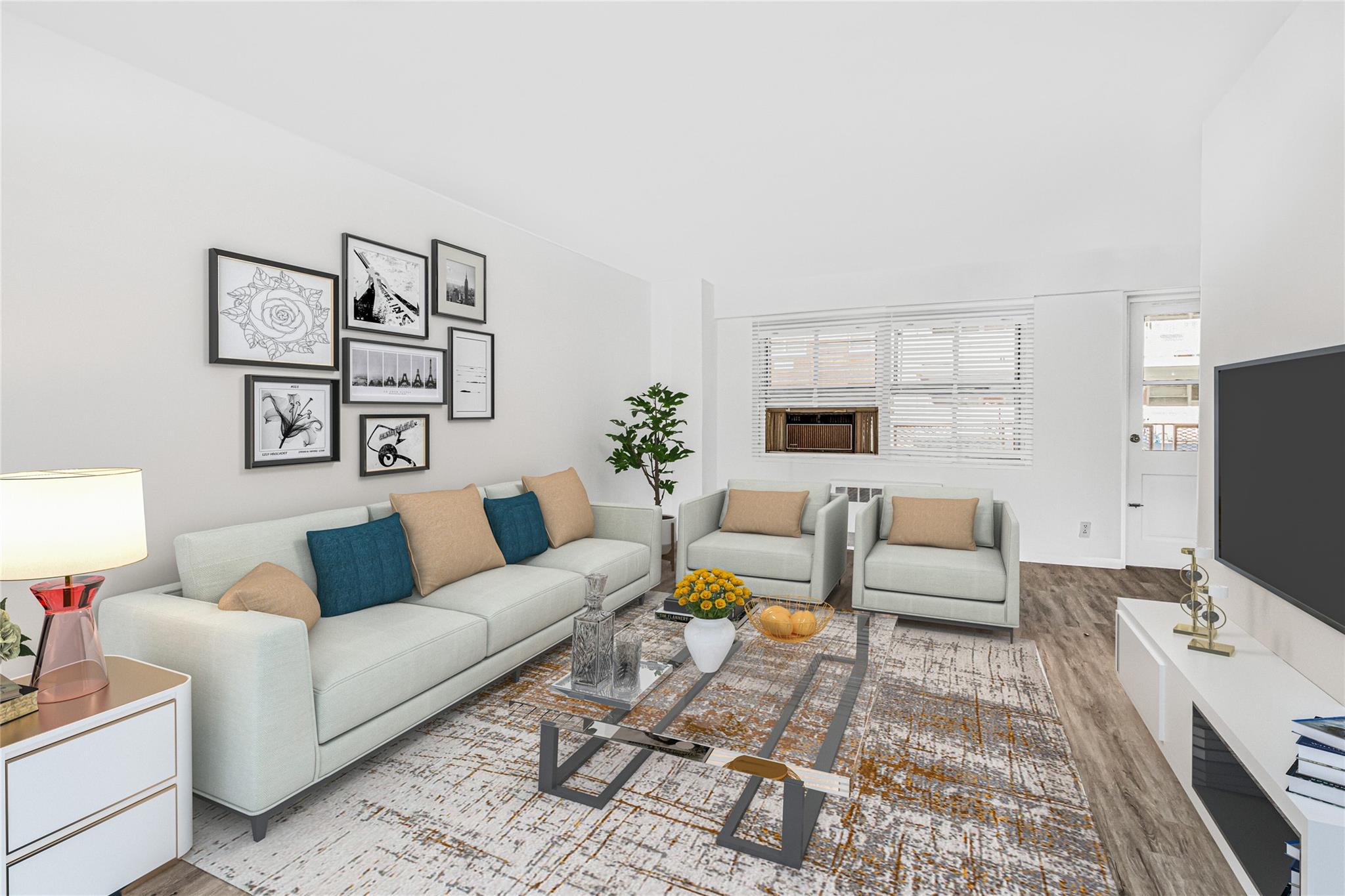 3125 Tibbett Avenue, Unit 9H Bronx, NY 10463 - Photo 1 of 1 Living Room virtually staged with furniture