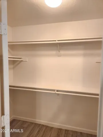 a close view of closet