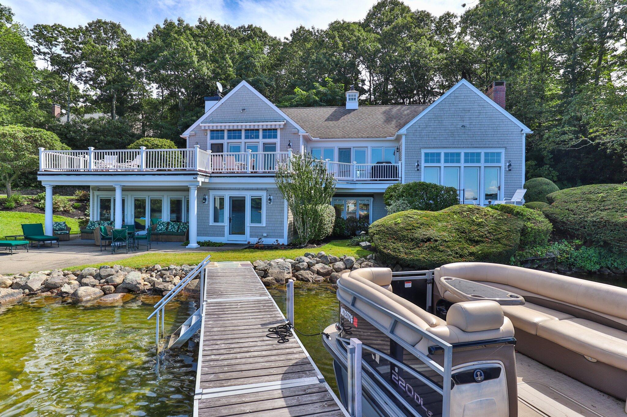 99 Center Lane Centerville, MA 02632 - Photo 68 of 89 a front view of house with yard and swimming pool