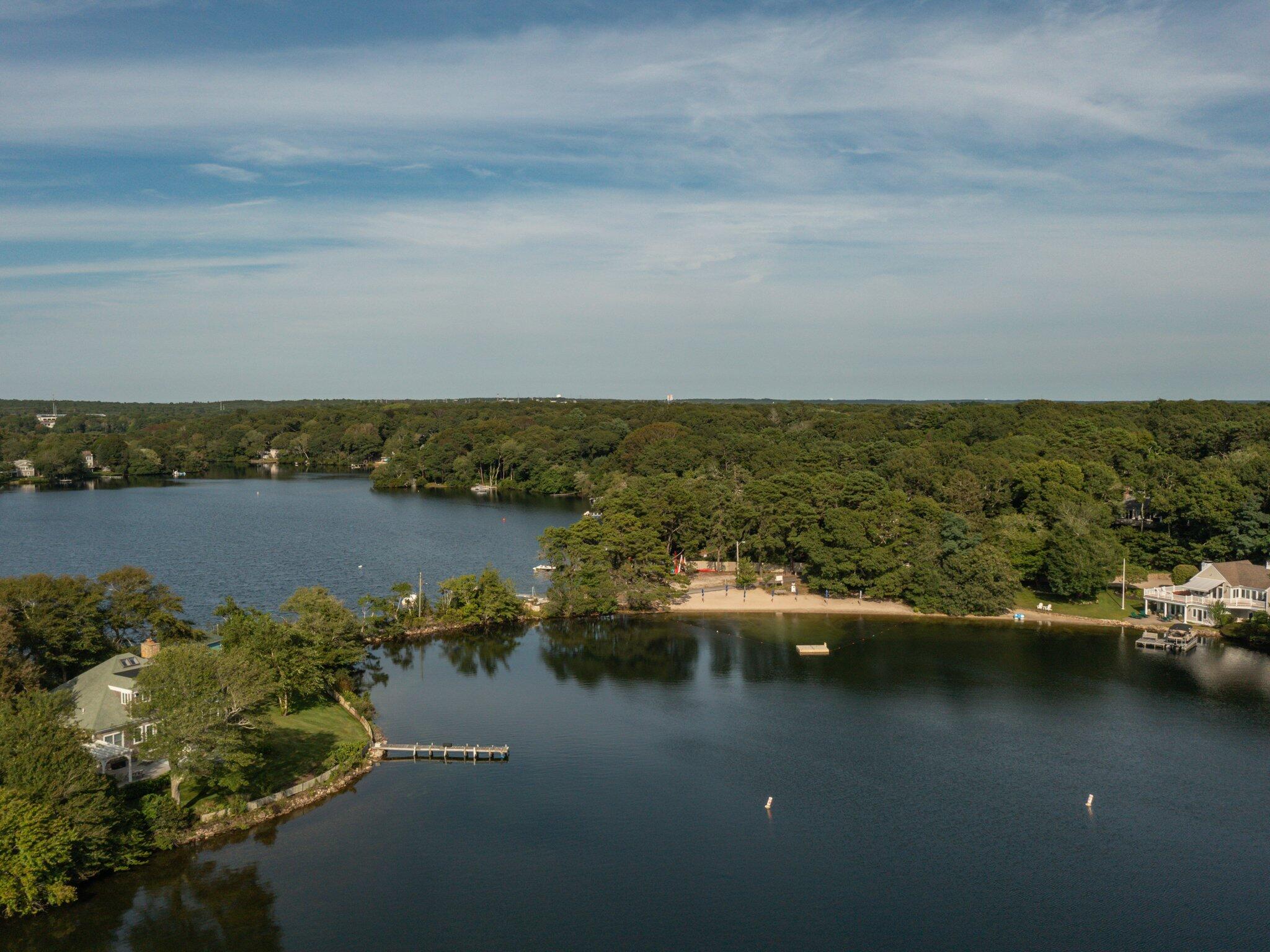 99 Center Lane Centerville, MA 02632 - Photo 76 of 89 an aerial view of ocean and houses with outdoor space