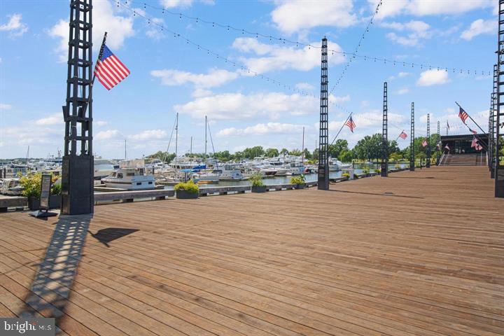 700 7th Street Southwest, Unit 432 Washington, DC 20024 - Photo 11 of 33 Scenic waterfront with vibrant flags.