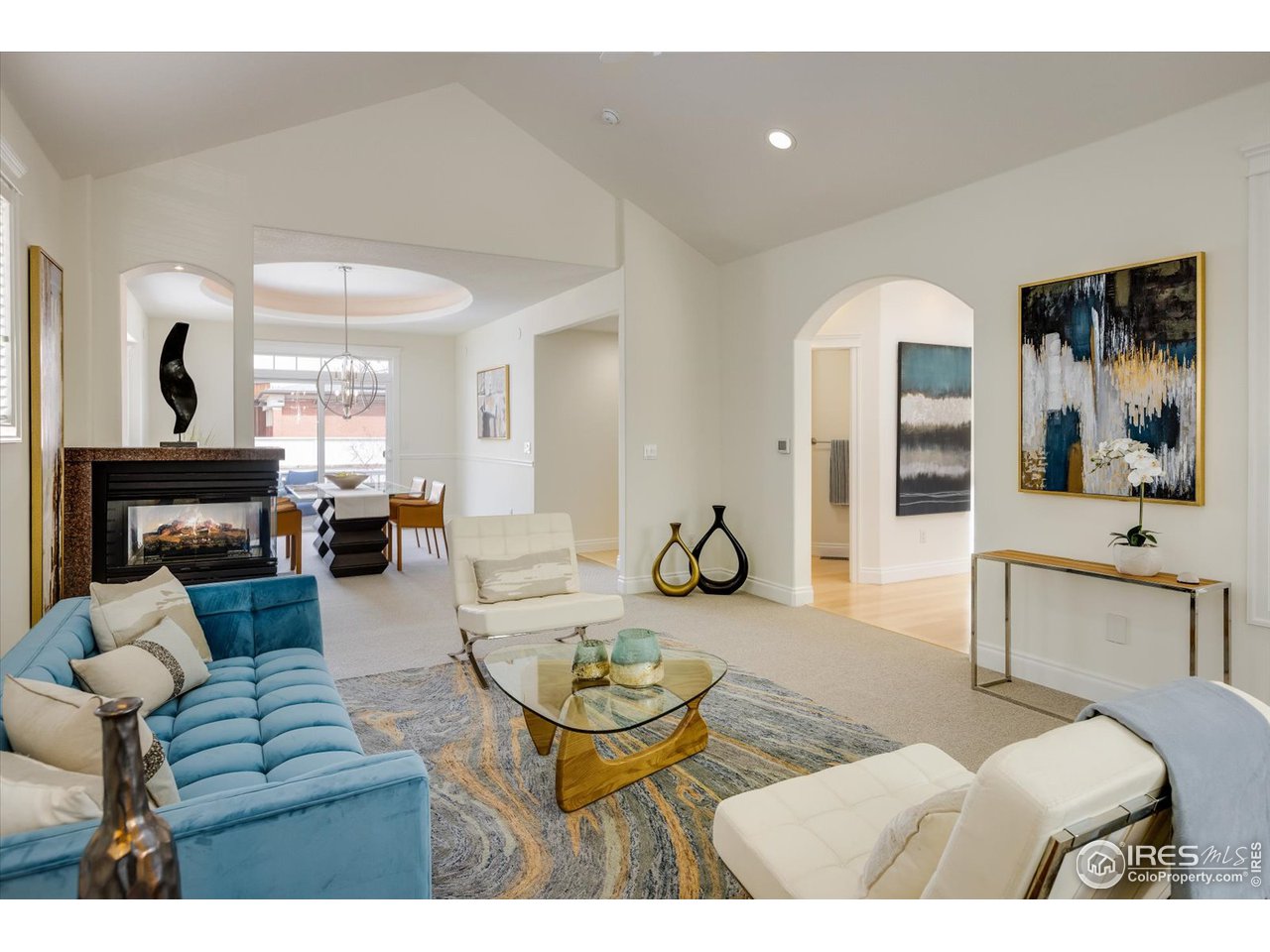 1241 High Street Boulder, CO 80304 - Photo 1 of 36 a living room with furniture and a fireplace