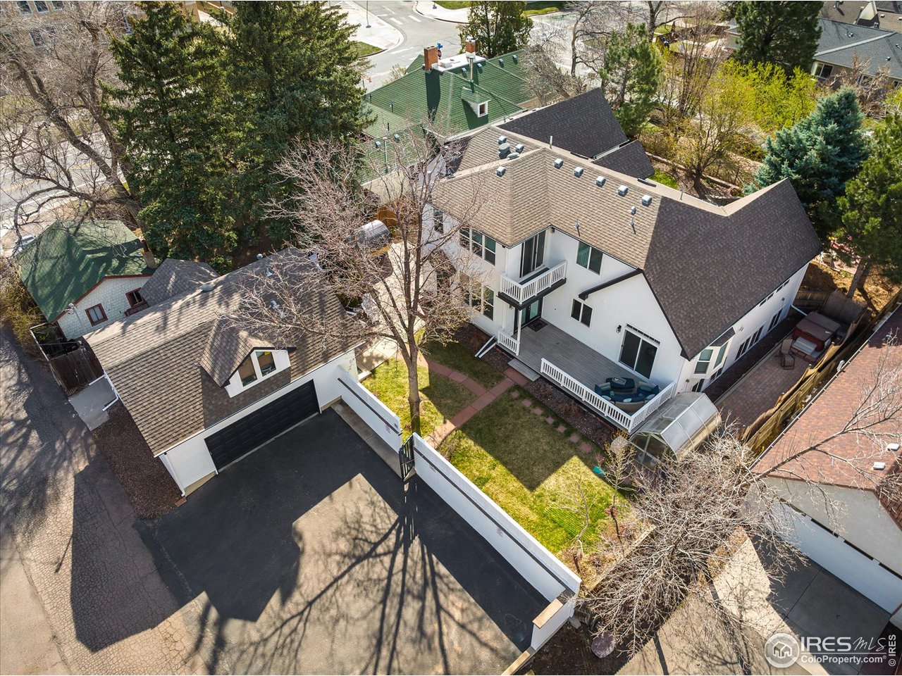 1241 High Street Boulder, CO 80304 - Photo 32 of 36 an aerial view of house with yard