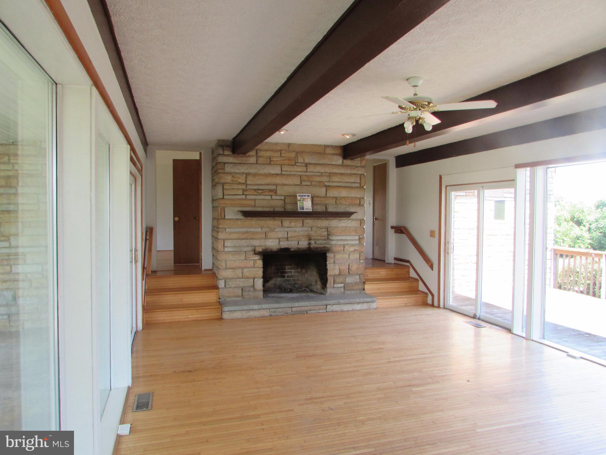 2749 Ebbvale Road Manchester, MD 21102 - Photo 10 of 30 Sunken Family Room with Stone Fireplace