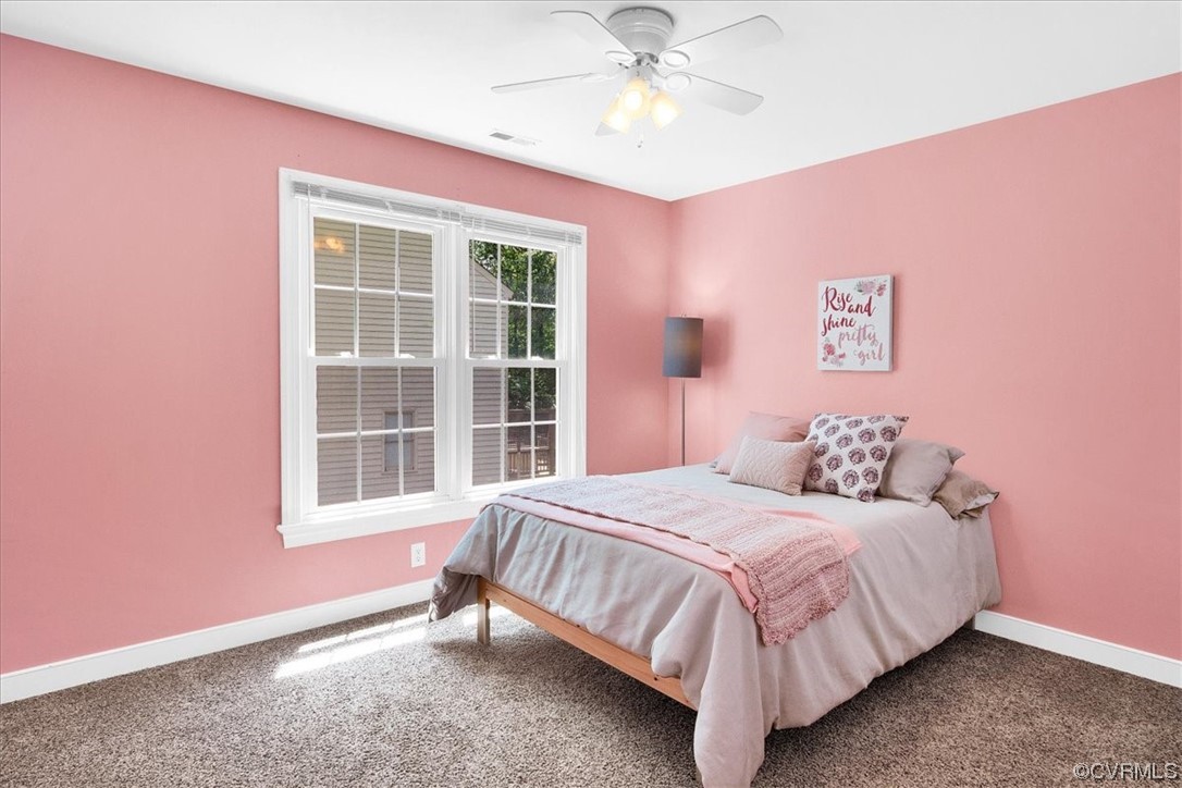 12516 Eagle Ridge Road Henrico, VA 23233 - Photo 33 of 48 Bedroom with a ceiling fan, carpet, and natural light