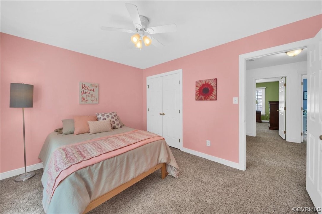 12516 Eagle Ridge Road Henrico, VA 23233 - Photo 34 of 48 Carpeted bedroom featuring a ceiling fan