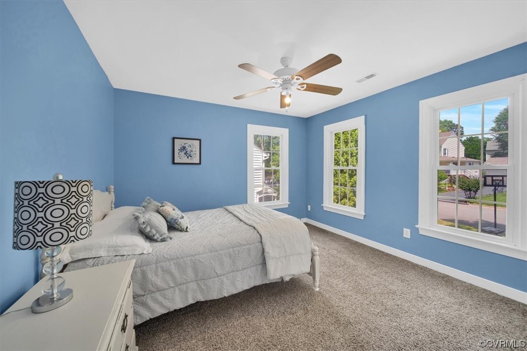 12516 Eagle Ridge Road Henrico, VA 23233 - Photo 39 of 48 Carpeted bedroom featuring a ceiling fan and natural light