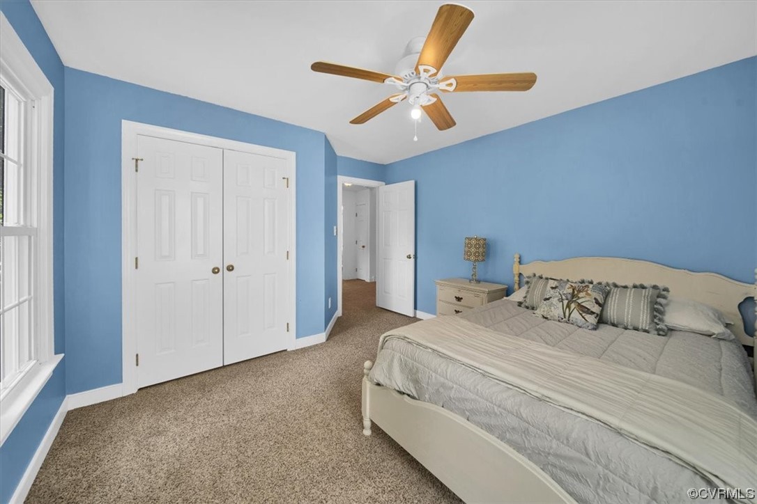 12516 Eagle Ridge Road Henrico, VA 23233 - Photo 40 of 48 Carpeted bedroom featuring a ceiling fan