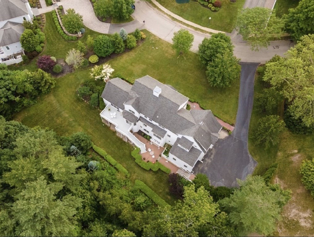 148 Hillcrest Road Marshfield, MA 02050 - Photo 42 of 42 an aerial view of a house with a garden and lake view