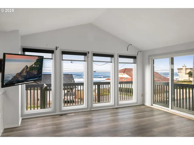 a view interior of a house with wooden floor