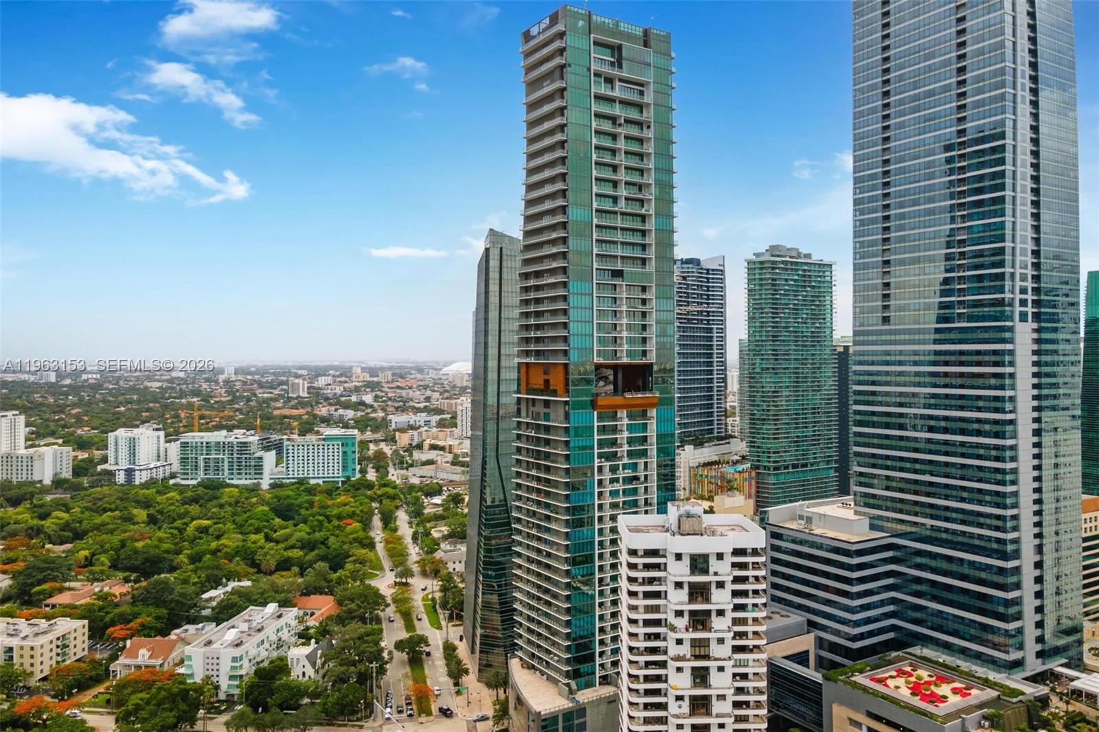 1451 Brickell Avenue, Unit 2204 Miami, FL 33131 - Photo 28 of 29 a view of a city with tall buildings