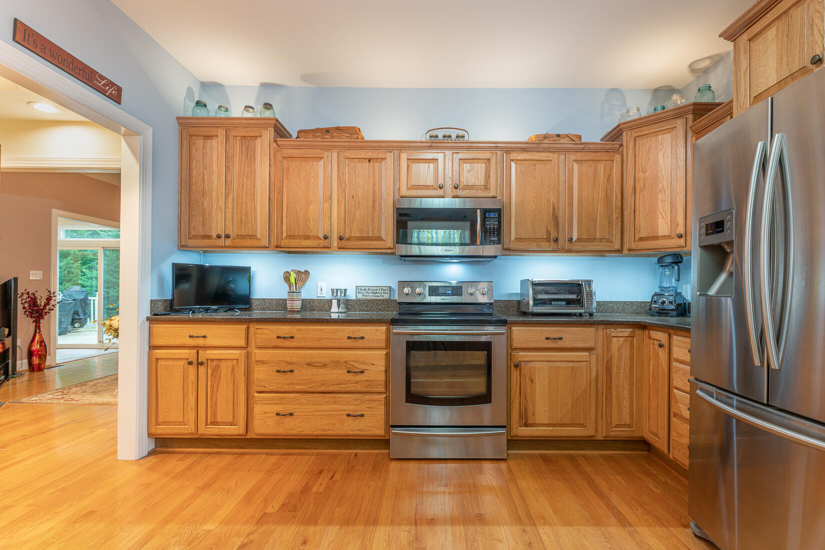 74 Chesney Place Blue Ridge, VA 24064 - Photo 27 of 71 a kitchen with stainless steel appliances granite countertop a refrigerator a stove a sink and a stove