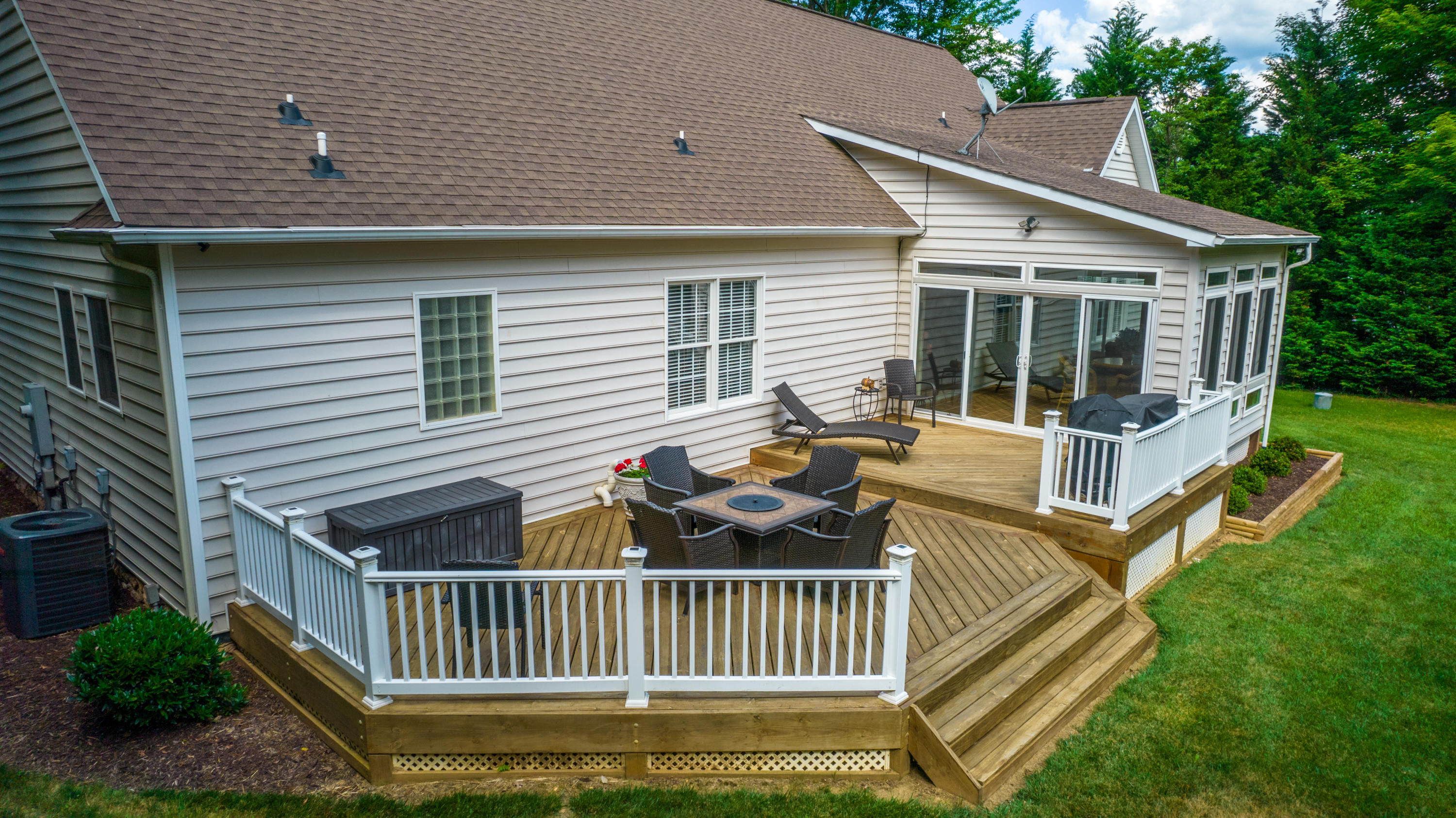 74 Chesney Place Blue Ridge, VA 24064 - Photo 60 of 71 a view of a house with yard and deck