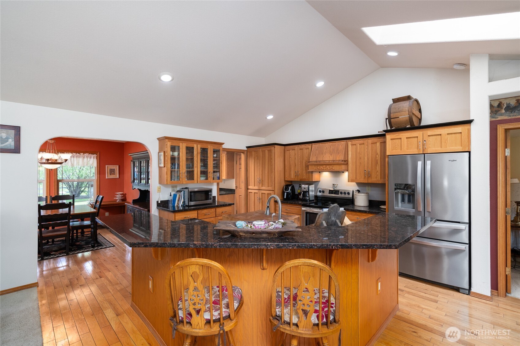 7492 Russell Road Concrete, WA 98237 - Photo 12 of 40 a kitchen with granite countertop lots of counter top space