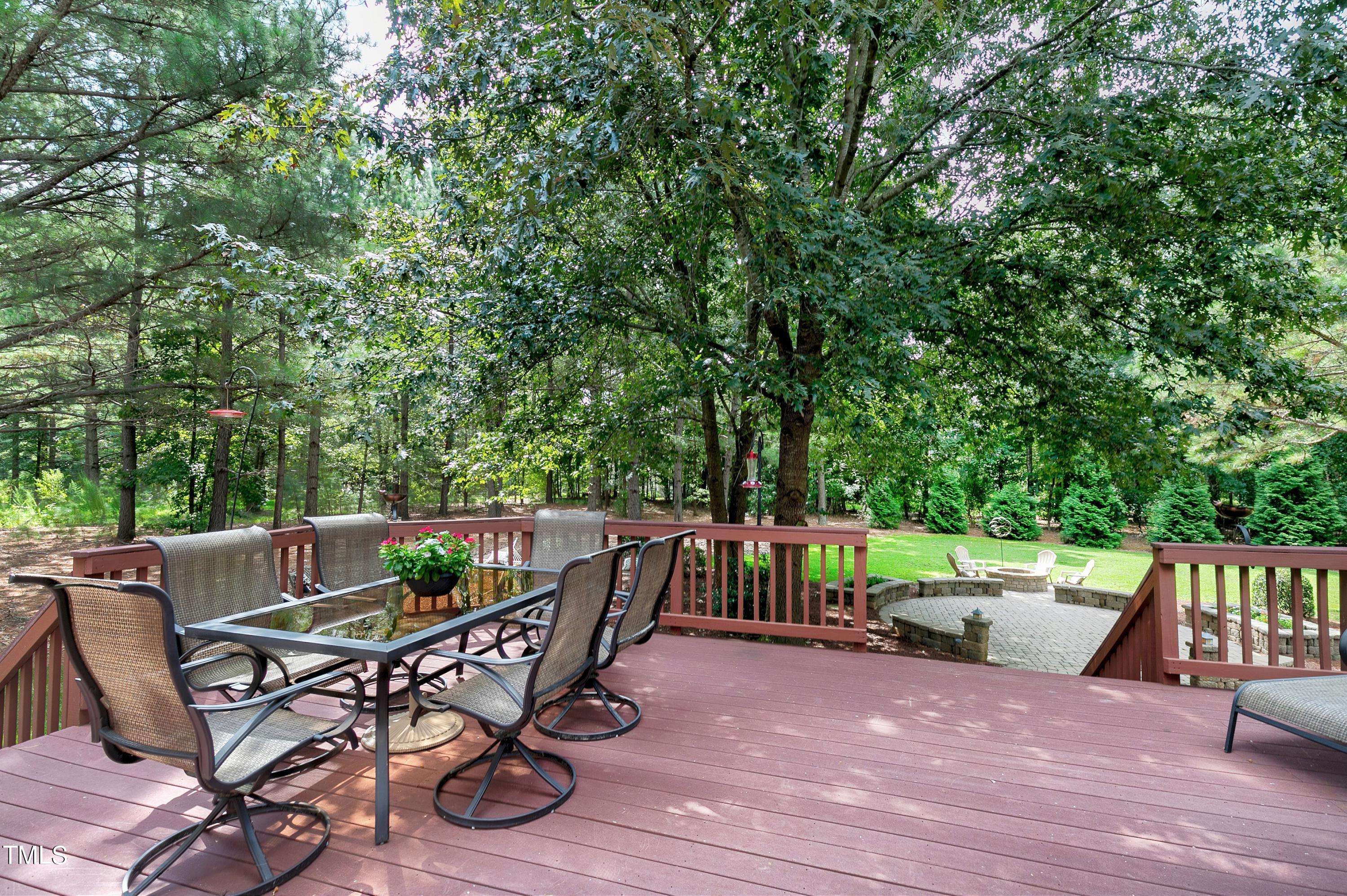 4729 Fielding Drive Raleigh, NC 27606 - Photo 43 of 50 Double stair cases lead you to your private backyard oasis
