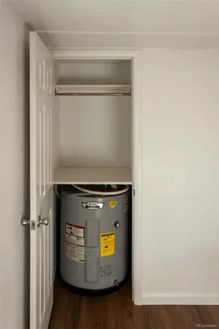 a utility room with washer and dryer