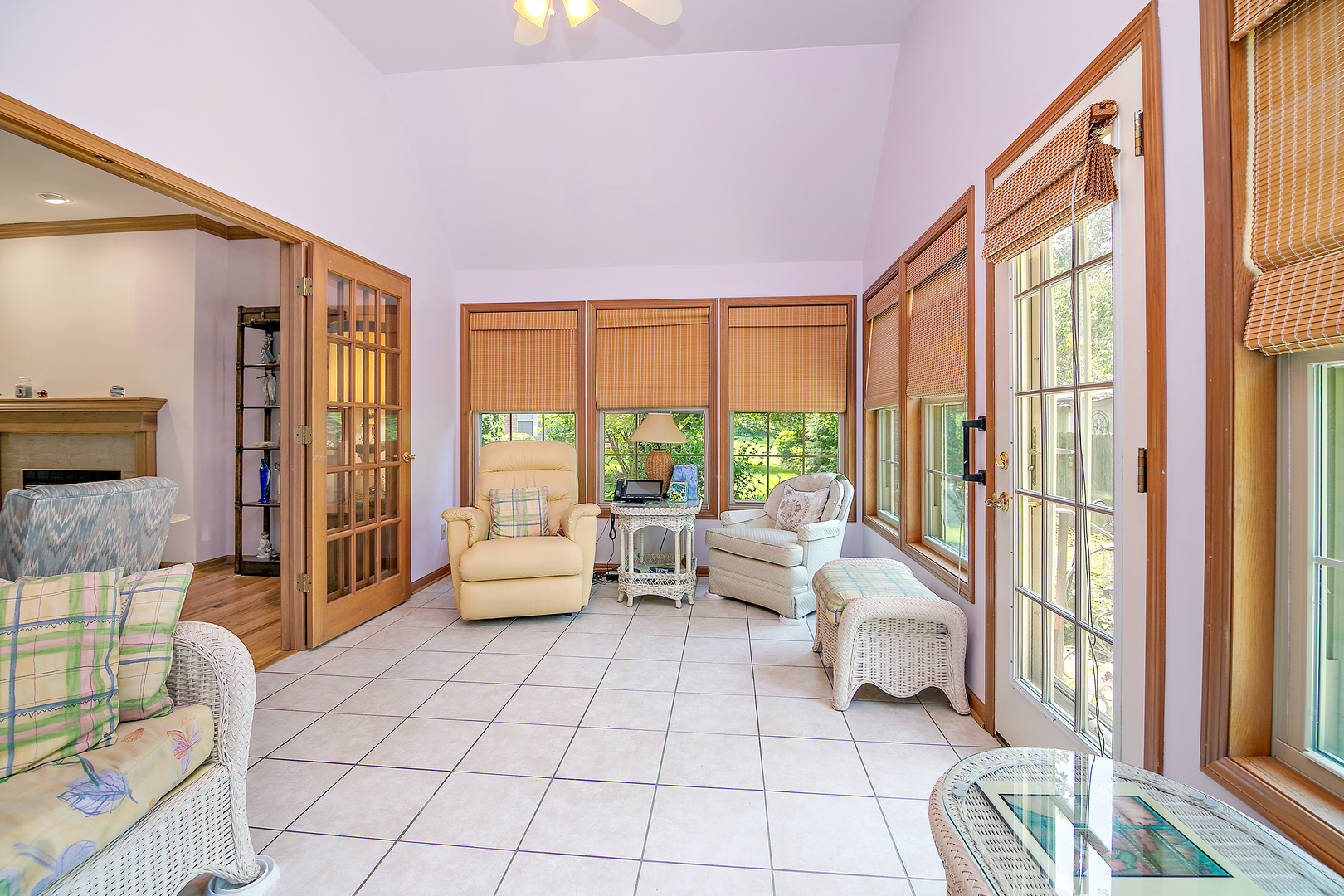 548 Olde Oak Drive, Unit 548 Bourbonnais, IL 60914 - Photo 9 of 26 a spacious bedroom with a balcony a bed and a couch