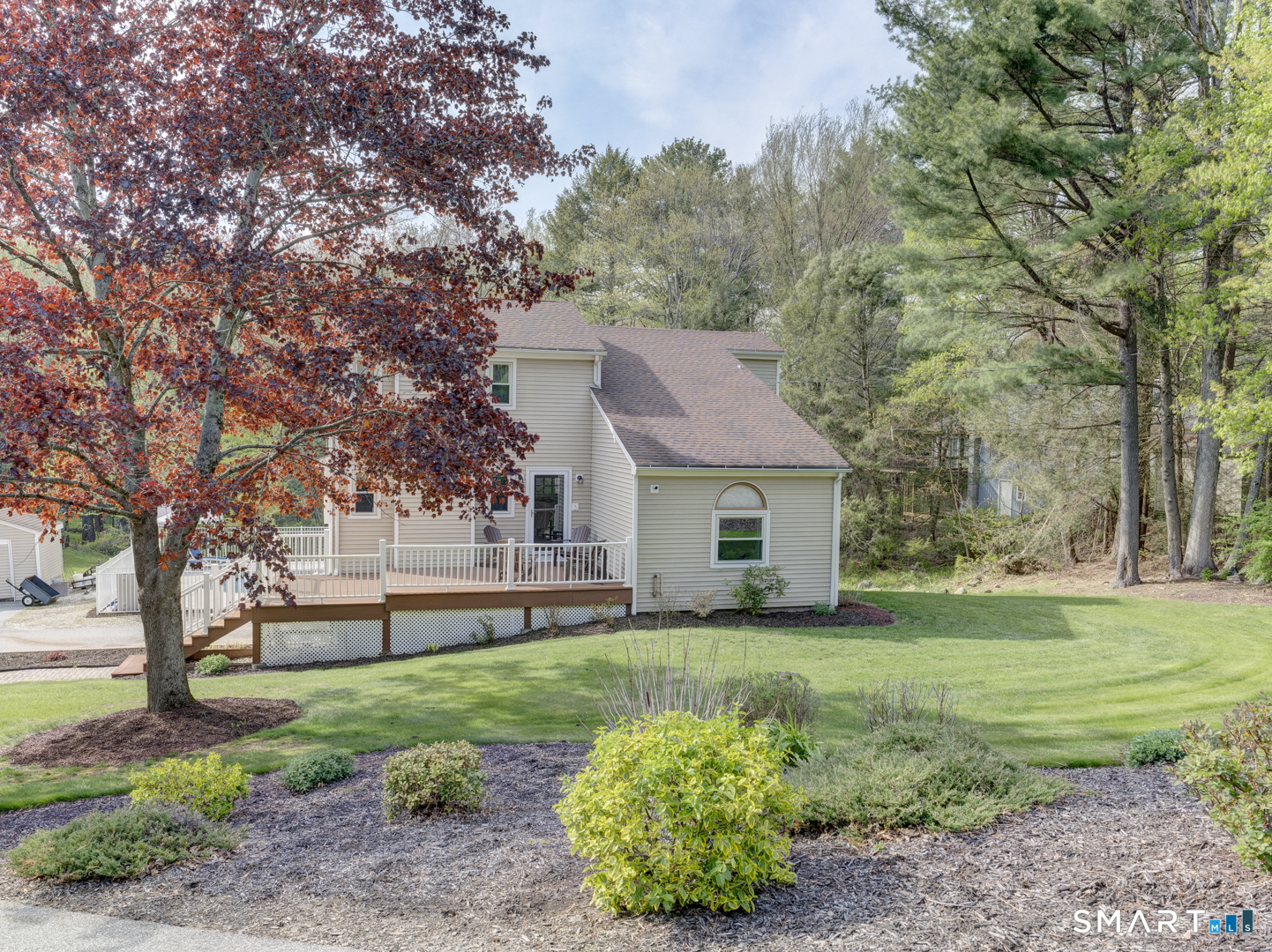 97 Lair Road New Hartford, CT 06057 - Photo 2 of 39 a view of a house with yard and a garden
