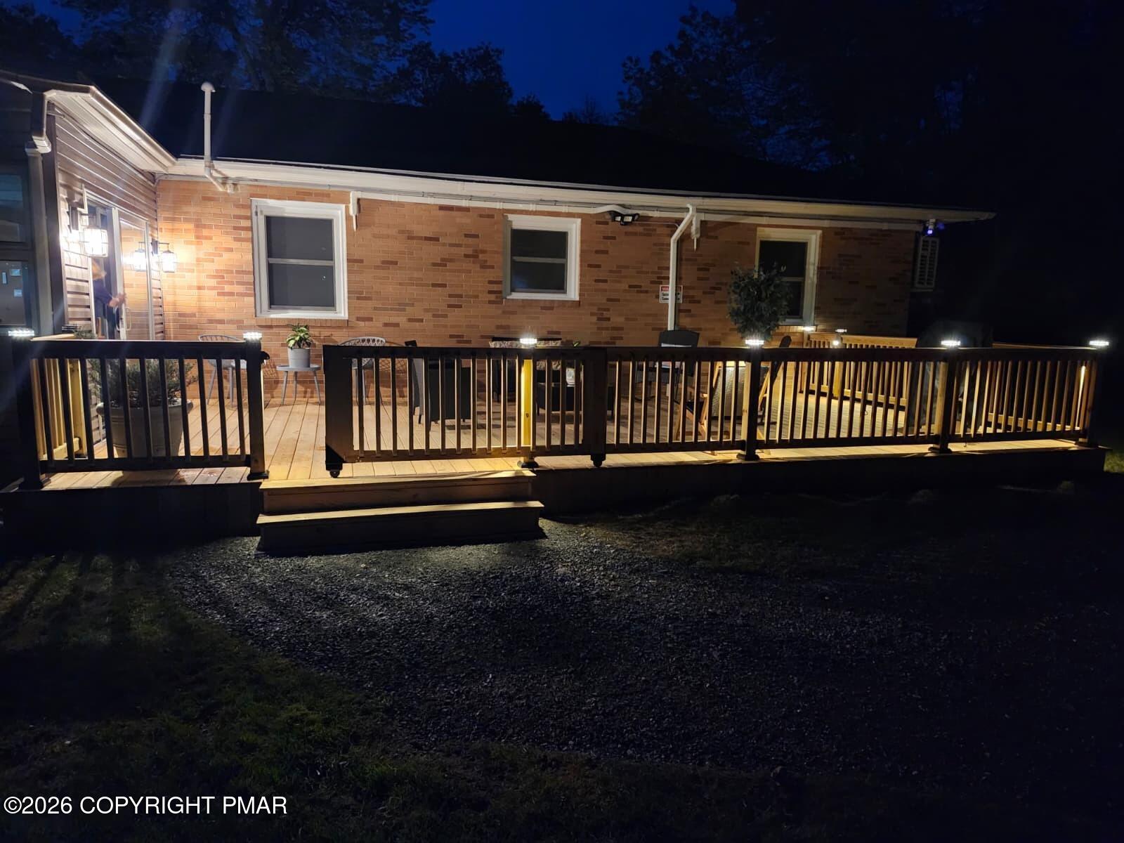 144 Highridge Road Albrightsville, PA 18210 - Photo 77 of 96 a view of a house with a deck