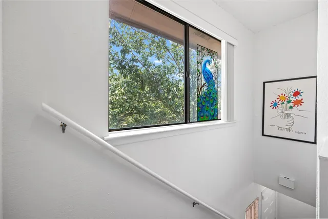 a view of a window in a room