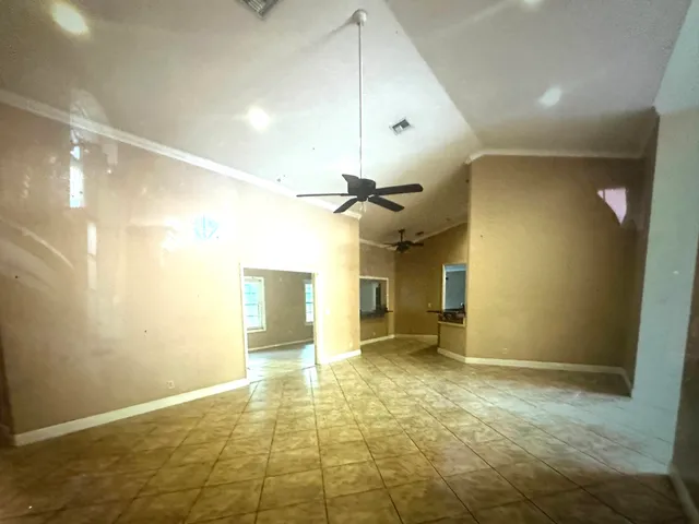 a view of an empty room