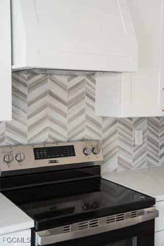 a close view of stove