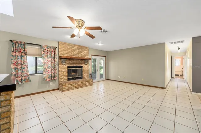 a view of an empty room