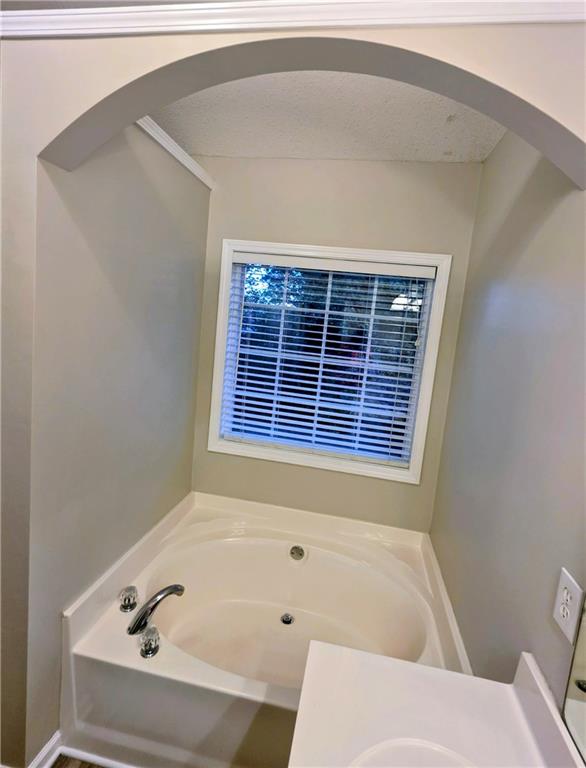 108 Riley Way Canton, GA 30115 - Photo 19 of 33 a bathroom with a bathtub and a window