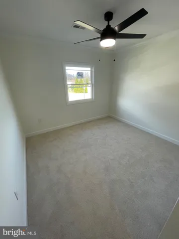 an empty room with an entryway