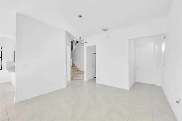 a view of an empty room