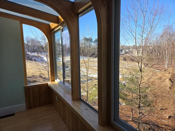 a view of a city from a balcony