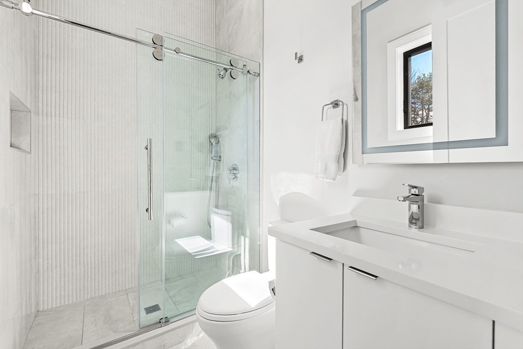 180 Allen Avenue Newton, MA 02468 - Photo 21 of 36 a bathroom with a sink a toilet and shower