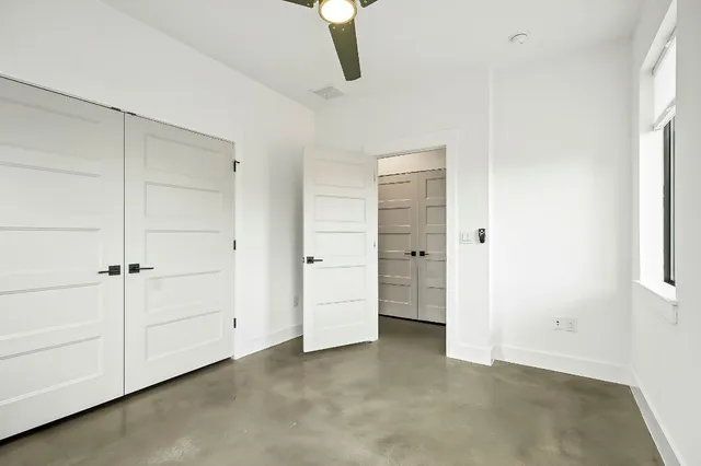 a bathroom with a window