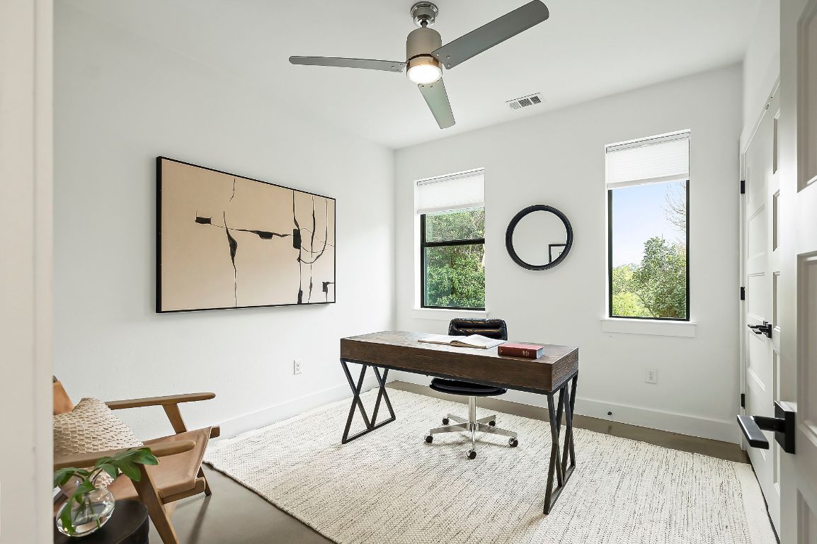 1104 Marcy Street, Unit B Austin, TX 78745 - Photo 10 of 34 a workspace with furniture and a window