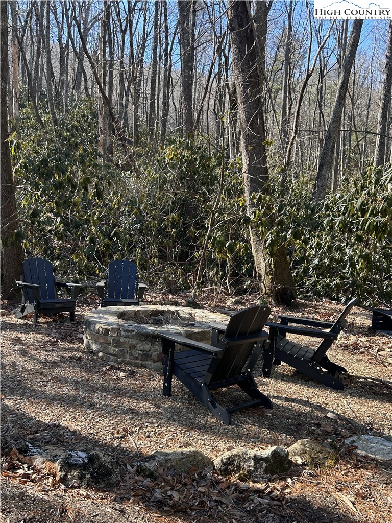 Angelfire Trail Deep Gap, NC 28618 - Photo 11 of 23 a view of a backyard with plants and trees