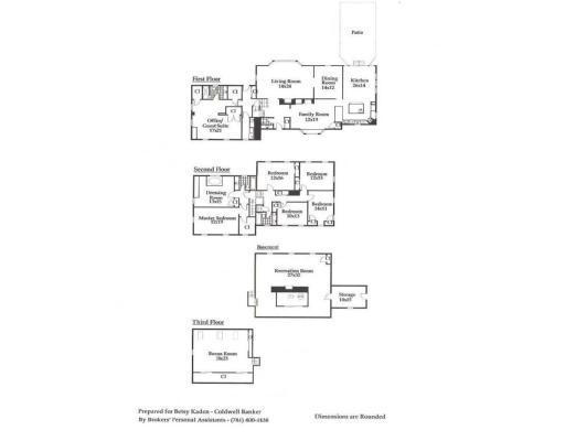 17 Round Hill Road Weston, MA 02493 - Photo 13 of 17 a picture of a floor plan