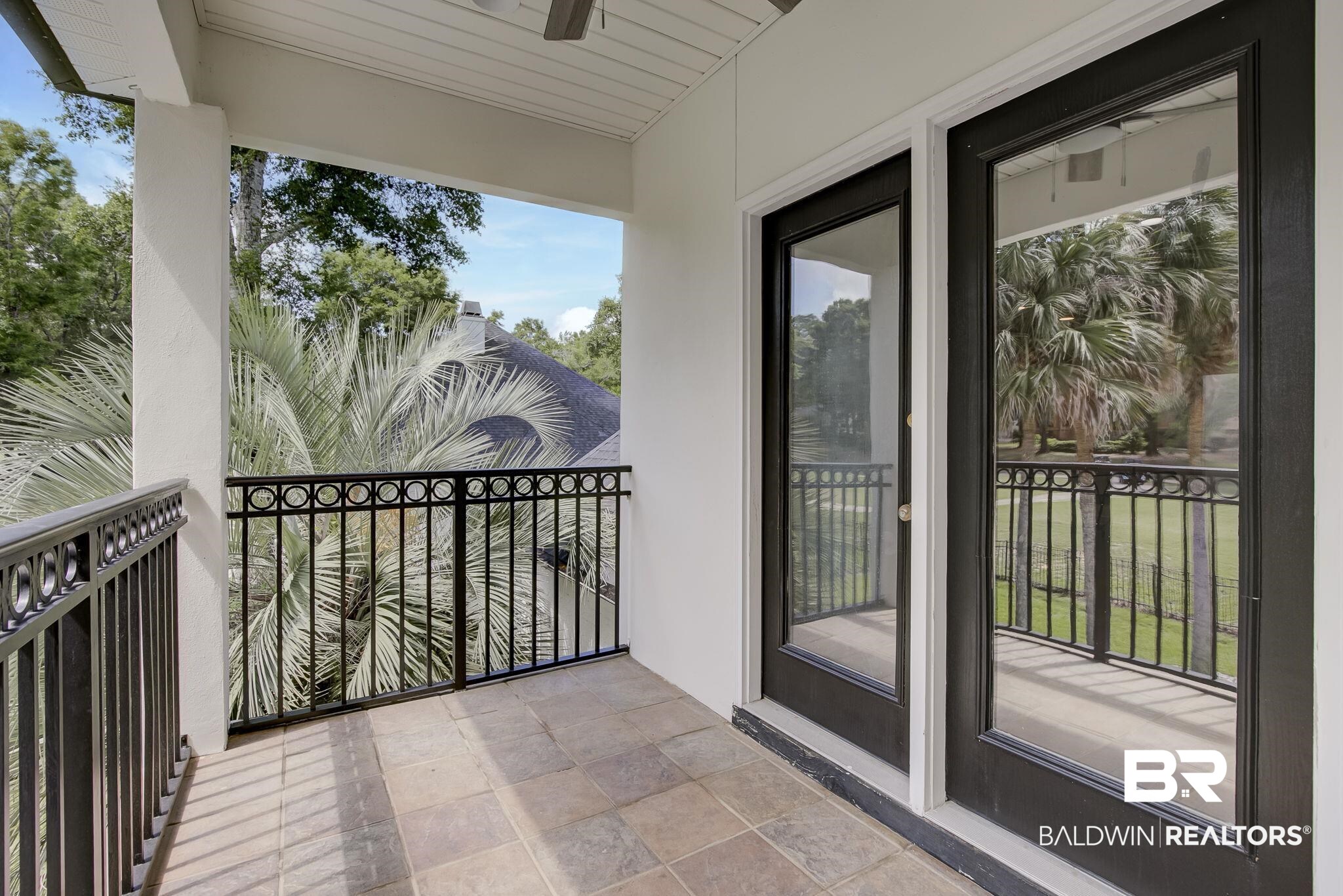 105 High Pines Ridge Fairhope, AL 36532 - Photo 82 of 97 Balcony with a ceiling fan