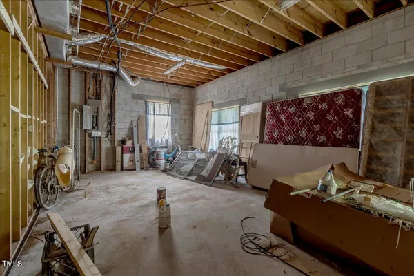 a view of storage and utility room