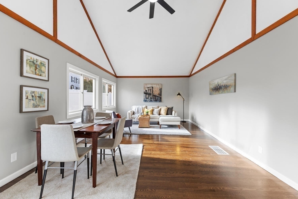 49 Butler Avenue Stoneham, MA 02180 - Photo 13 of 36 a view of a dining room with furniture