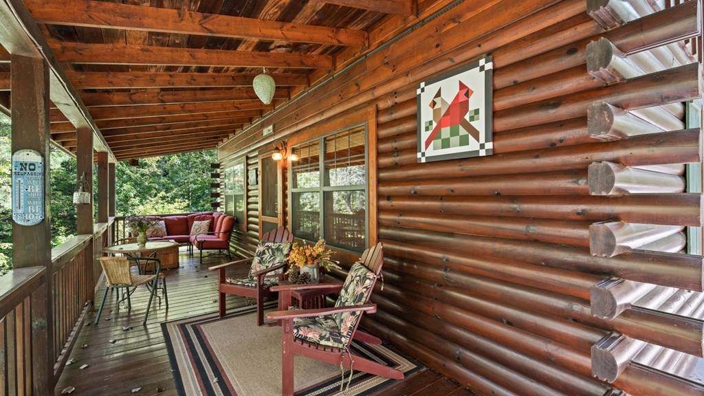 9 North Candice Court Blue Ridge, GA 30513 - Photo 16 of 34 a view of porch with seating space