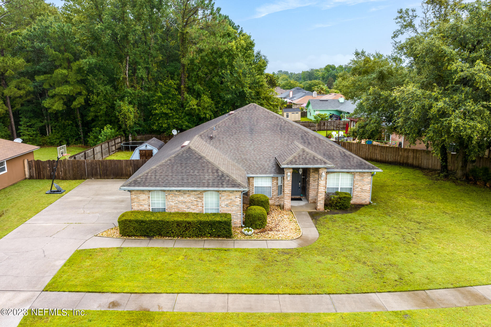 775 Camp Francis Johnson Road Orange Park, FL 32065 - Photo 36 of 41 a house view with swimming pool and garden space