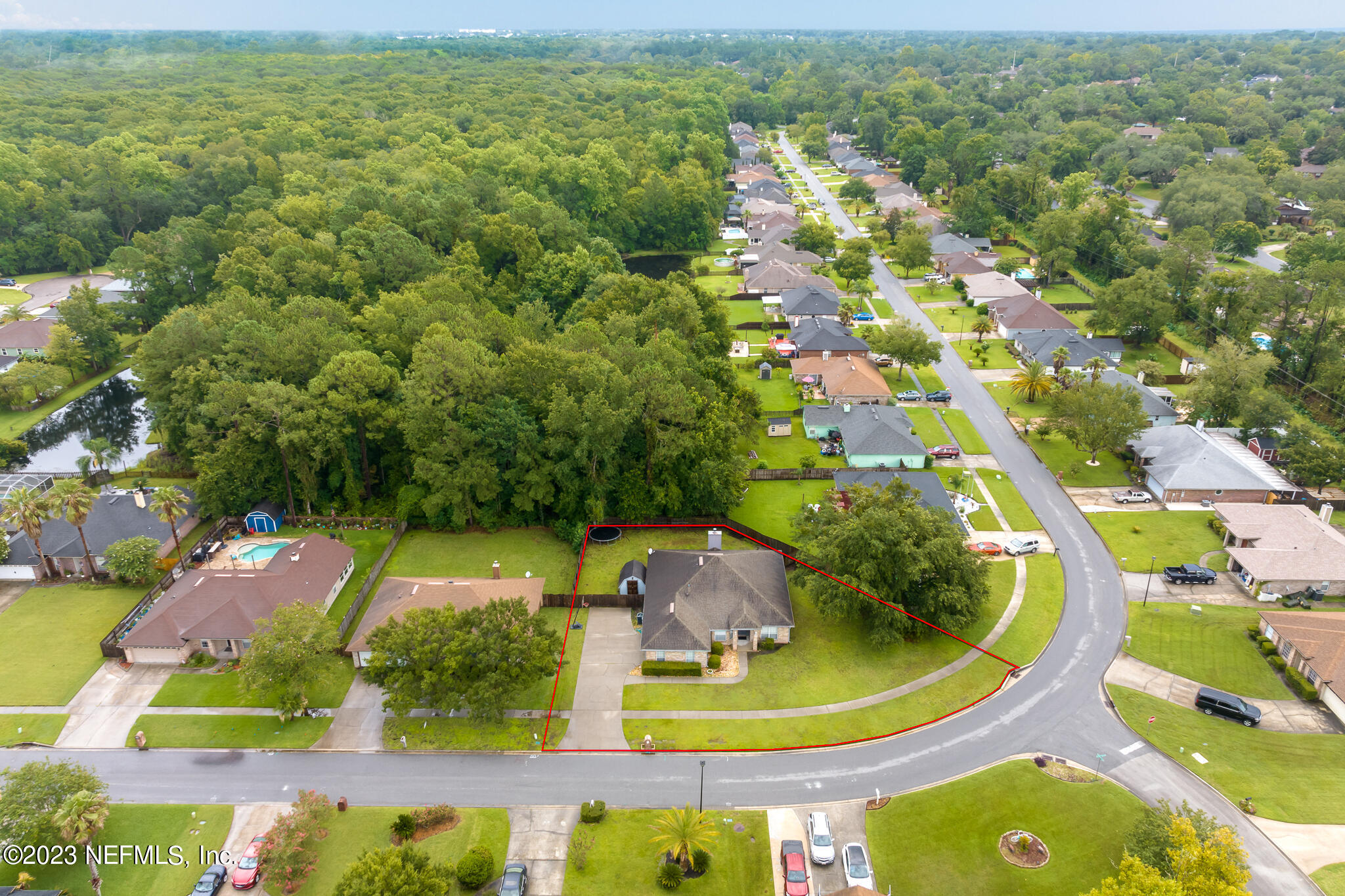 775 Camp Francis Johnson Road Orange Park, FL 32065 - Photo 39 of 41 an aerial view of residential houses with outdoor space