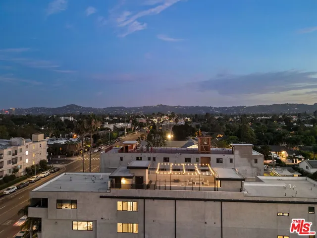 a view of a city & building