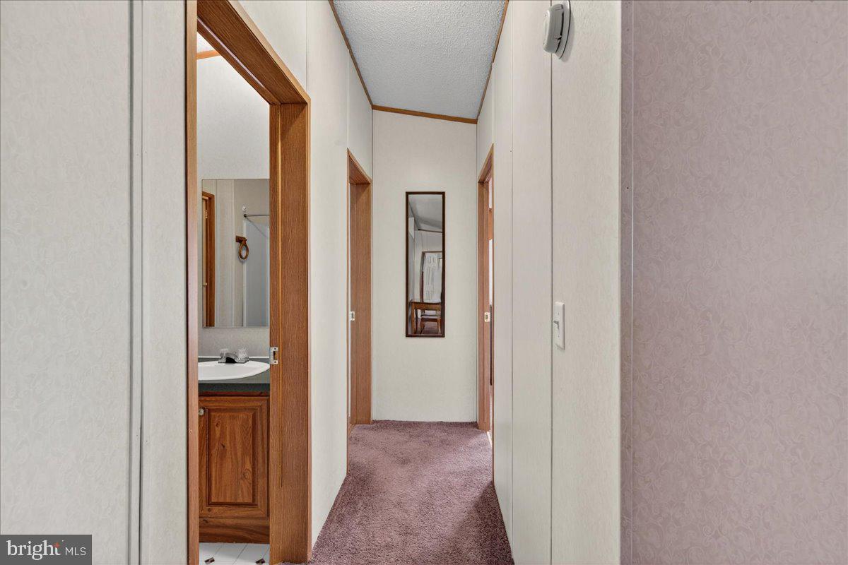 220 Chalklevel Road Louisa, VA 23093 - Photo 55 of 63 a view of a hallway with wooden floor and a bathroom