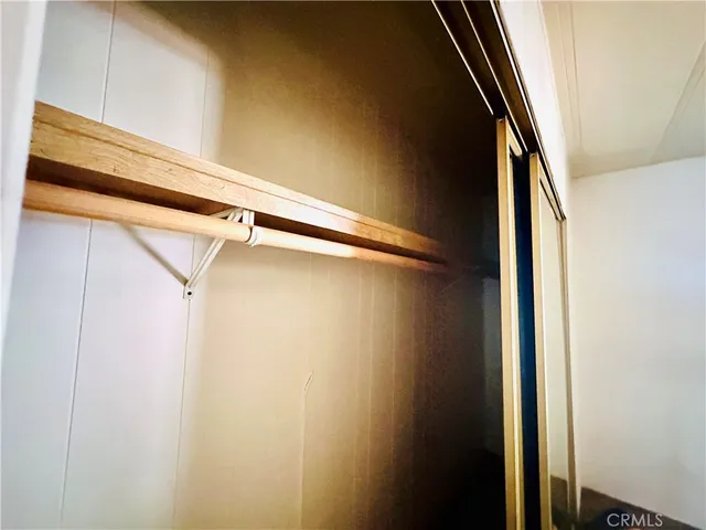 a close view of closet