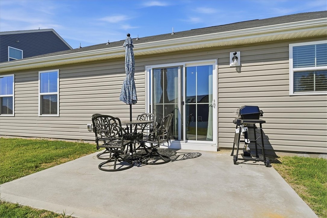117 Alice Court Easley, SC 29642 - Photo 19 of 26 A private outdoor patio offers ample space for dining and grilling in the open air.