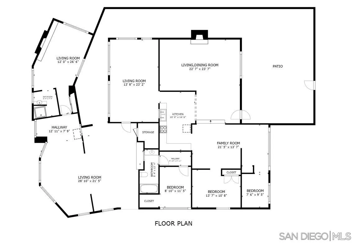 935 Encinitas Boulevard Encinitas, CA 92024 - Photo 19 of 20 Main house floor plan