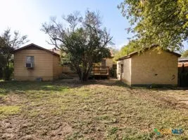 a backyard of a house