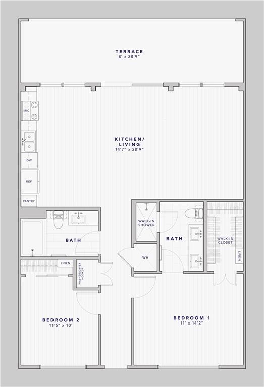 4361 South Congress Avenue, Unit 309 Austin, TX 78745 - Photo 35 of 37 View of room layout