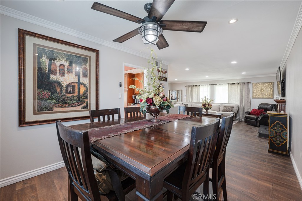 2203 Homewood Avenue Simi Valley, CA 93063 - Photo 16 of 37 a dining room with furniture a rug and wooden floor